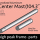 Center Mast Assembly for 10' x 20' High Peak Frame Tent