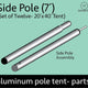 20 x 40 Premium Pole Tent Side Pole Set