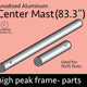 Center Mast Assembly for 15' x 15' High Peak Frame Tents