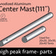 Center Mast Assembly for 20' Wide High Peak Frame Tents