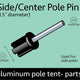 1.5" Diameter Premium Side or Center Pole Replacement Tip