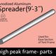 9' 3" Spreader Pipe for High Peak Frame Tent, Single Tube