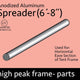 6' 8" Spreader Pipe for High Peak Frame Tent, Single Tube