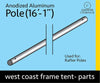 Image of 16' 1" Pipe for West Coast Frame Tent, Single Tube
