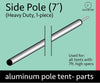 Image of 7' Heavy Duty Anodized Aluminum Side Pole (1 Piece)