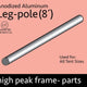 8' Leg for High Peak Frame Tent, Single Tube