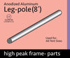 Image of 8' Leg for High Peak Frame Tent, Single Tube