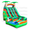Image of 16'H Tropical Wild Splash With Pool Water Slide by eInflatables