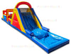 Image of 17'H Inflatable Obstacle Course With Pool by Bouncer Depot