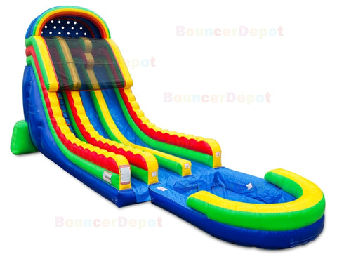 22'H Tropical Wave Water Slide by Bouncer Depot