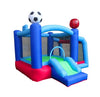 Image of 7.2'H Backyard Kids Sports Arena Inflatable Bounce House with Soccer Goal