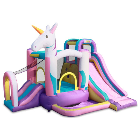 5.9' Backyard Kids Unicorn Inflatable Bounce House with Slide by POGO