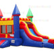 16'H Rainbow Castle Jumper Slide Moonwalk by Bouncer Depot