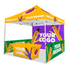Image of 10x10 Custom Canopy Tent w/ Table Cover + Back & Side Walls