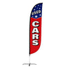 Image of Used Cars Feather Flag with Stars