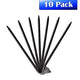 ASTM 1" x 20" Steel Hook Stakes for Inflatables, 10 Pack