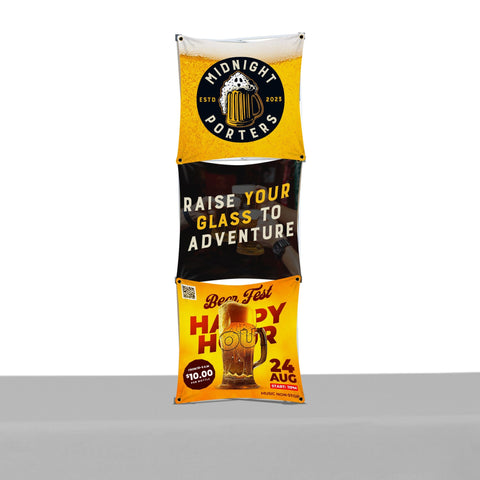 Custom Table Top Pop-Up Display - (1x3 Panel)