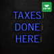 Jackson Hewitt "TAXES DONE HERE" LED Sign