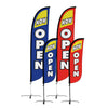 Image of Now Open Feather Flag