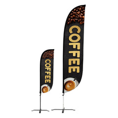 Coffee Feather Flag