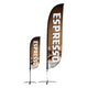 Espresso Feather Flag