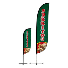 Burrito Feather Flag
