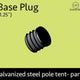 1.25" dia. Standard Side Pole Base Plug Cap