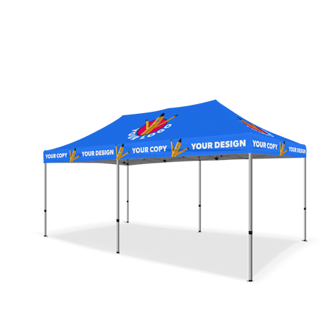 10x10 Custom Canopy Tent w/ Back & Side Walls