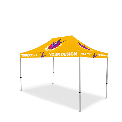 10x10 Custom Canopy Tent w/ Table Cover + Back & Side Walls