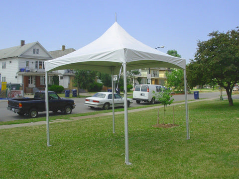 10' x 10' Premium High Peak Tent, White