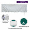Image of 10' x 20' High Peak Frame Party & Canopy Tent Premium Blockout Solid Sidewall