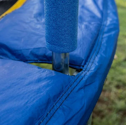 15' Trampoline 7 Legs/ 7 Poles with Universal Basketball Hoop By Jump King