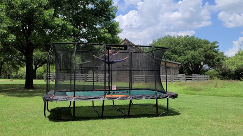 JumpKing Pro-Series 10'x16' Rectangle Trampoline - Outdoor/Indoor Recreational Trampoline with Enclosure Net - Professional Trampoline, Perfect Gift for Kids, Adults, Family for Fun & Fitness