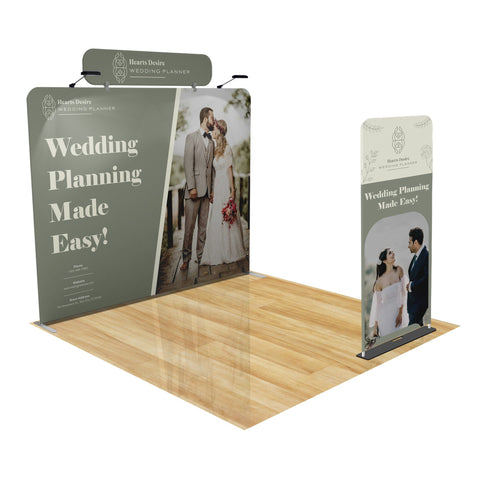 Tension Fabric Trade Show Display with Portable Banner