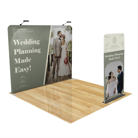 Tension Fabric Trade Show Display with Portable Banner
