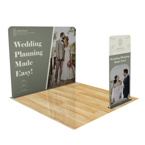 Tension Fabric Trade Show Display with Portable Banner