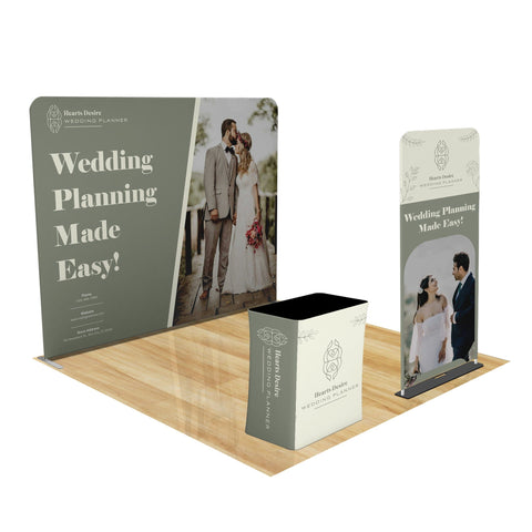 Tension Fabric Trade Show Display with Portable Banner
