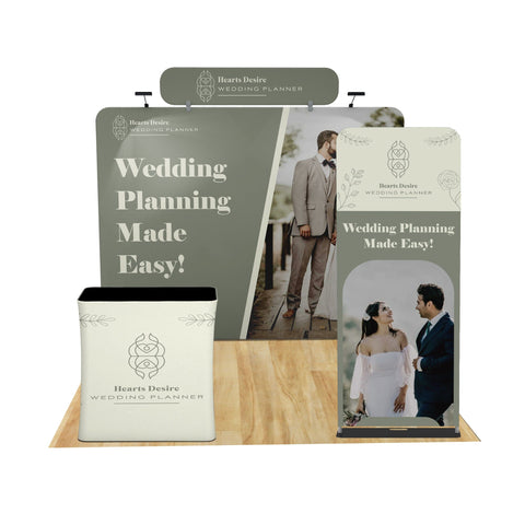Tension Fabric Trade Show Display with Portable Banner
