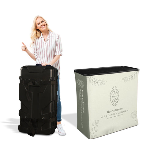 Tension Fabric Trade Show Display with Portable Banner
