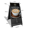 Image of Deluxe Custom Plastic A-Frame Sign 24in x 36in