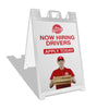 Image of Deluxe Custom Plastic A-Frame Sign 24in x 36in