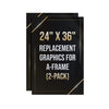 Image of A-Frame Sign - Replacement Graphics