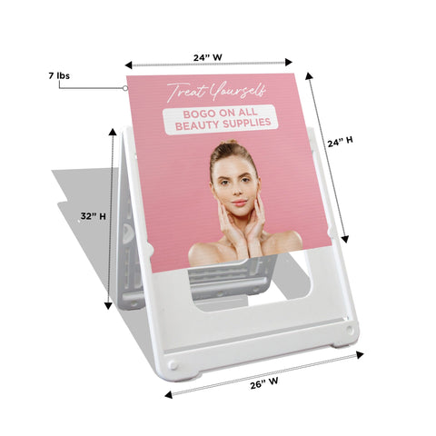 SimpoSquare Custom Plastic A-Frame 24in x 24in