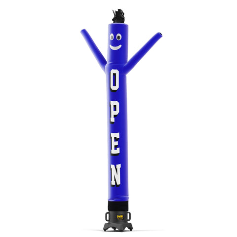10 Foot OPEN Blue Tall Air Dancers with Blower by Look Our Way