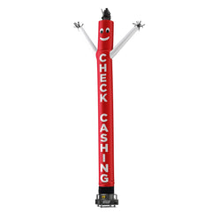 Check Cashing Air Dancers® Inflatable Tube Man Red with White Arms