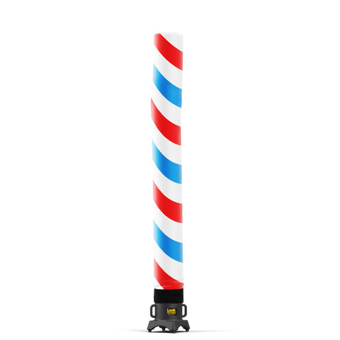 Barber Pole (Red, White, Blue) Tube
