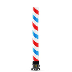 20 Foot Barber Pole Red White And Blue Dancer without Blower by Look Our Way