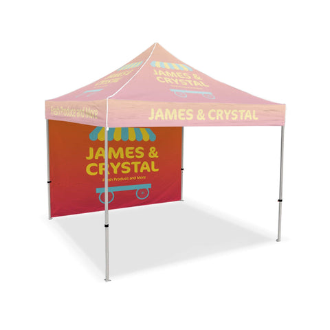 Custom Canopy Tent Full Back Wall