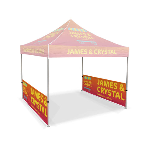 Custom 10ft x 10ft Half Side Wall Set