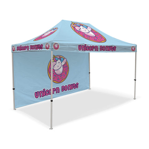 Custom Canopy Tent with Back Wall
